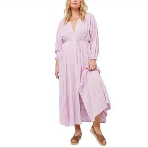 L*space Napoli lavender button down dress Lily